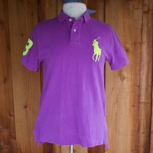 Vintage Polo By Ralph Lauren Mens Custom Fit Short Sleeve Polo Shirt Size S